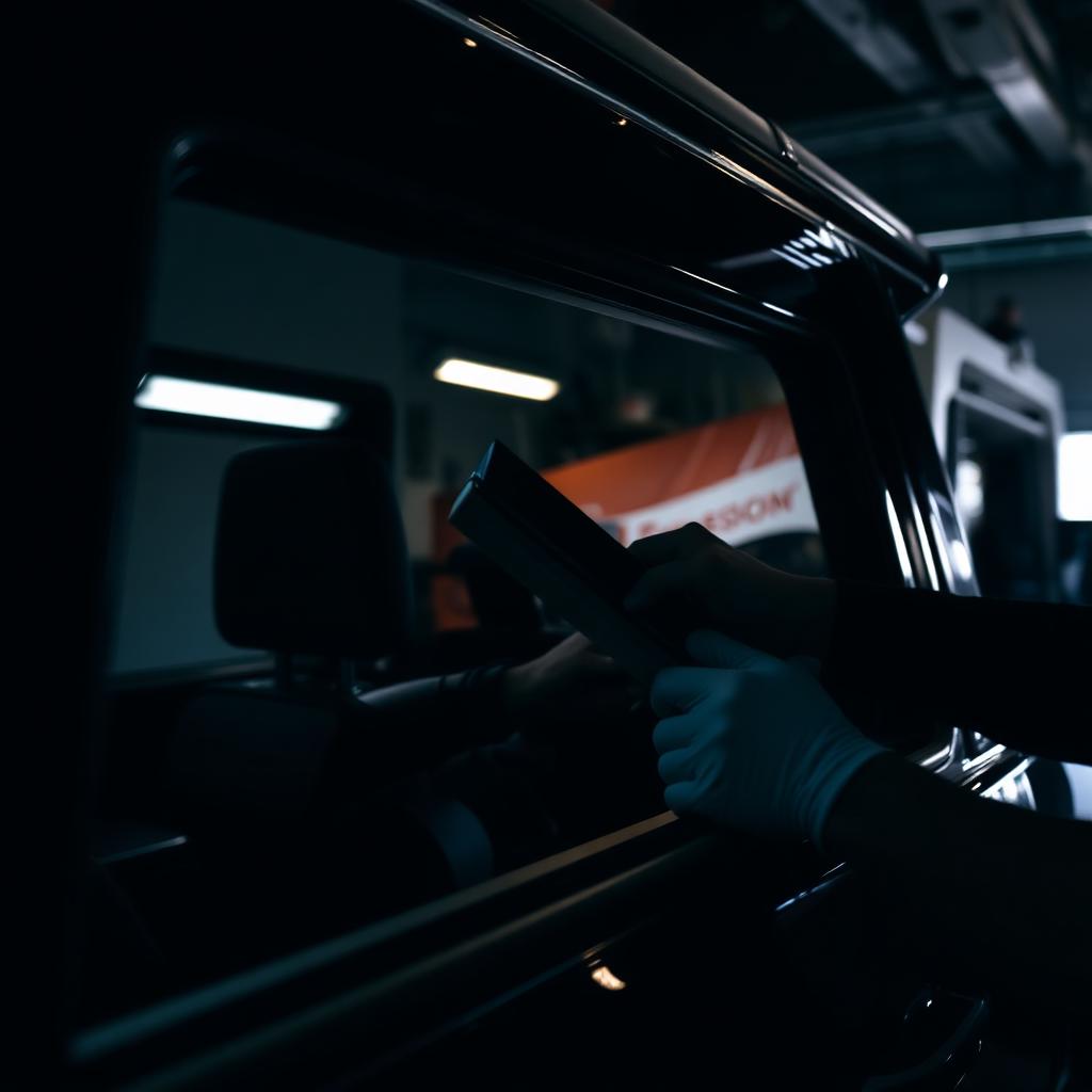 Window tint installation